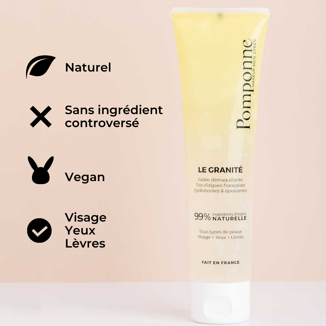 granité démaquillant naturel clean vegan