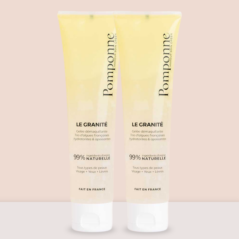 Duo Granité démaquillant • Visage Yeux Lèvres