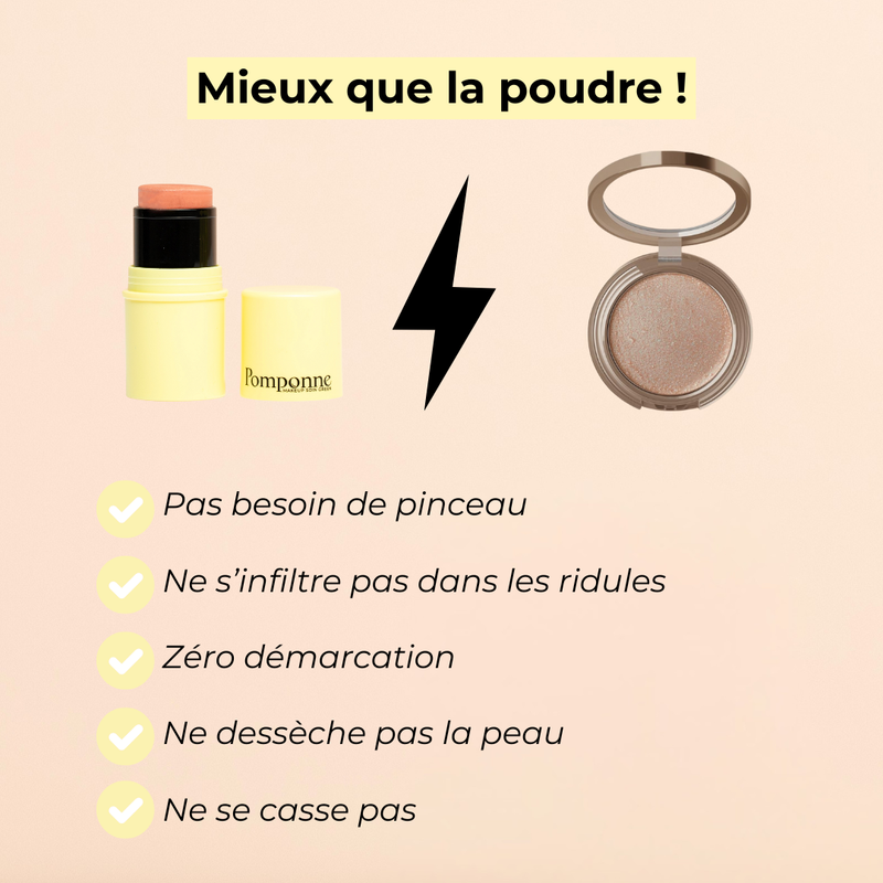 Pomponne Fantastick Highlighter Or Rose mieux que poudre