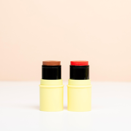 Pomponne Fantastick duo bronzer baume et blush rose packshot