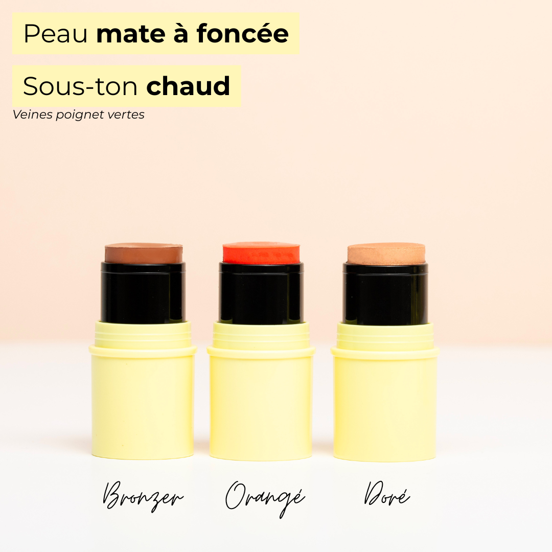 Pomponne Fantastick trio conseils peau mate sous ton chaud