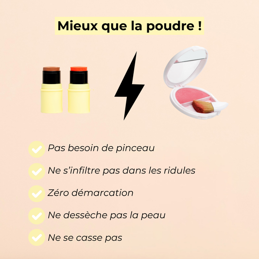 Pomponne fantastick duo bronzer baume et blush mieux que poudre