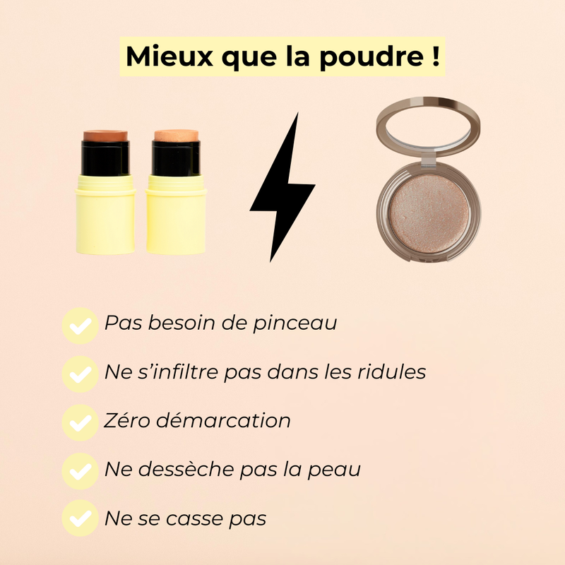 Pomponne fantastick duo Highlighter bronzer mieux que poudre