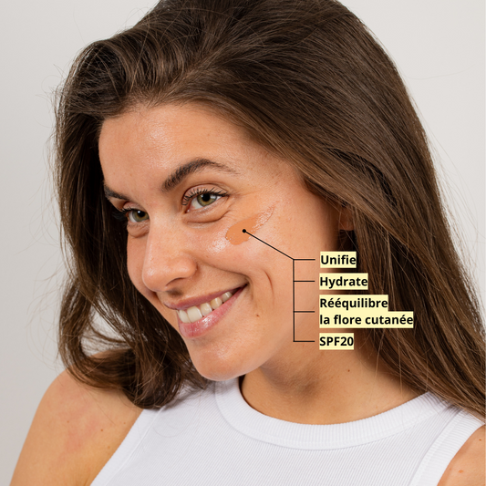 La BB crème hydratante SPF20 sans dioxyde de titane • Dorée