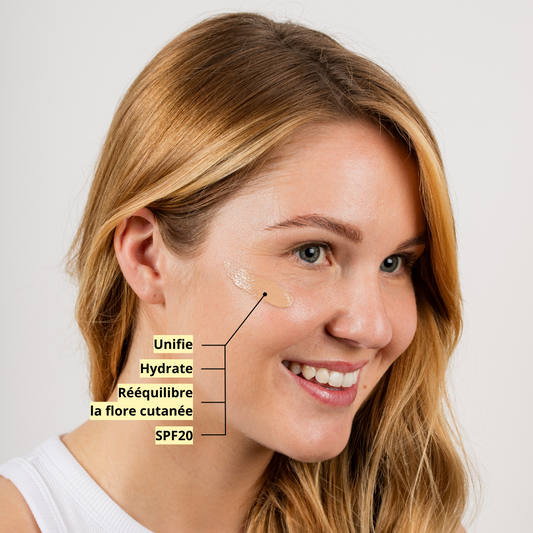 La BB crème hydratante SPF20 sans dioxyde de titane • Nude