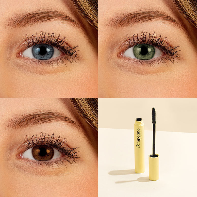 Rendu du mascara marron sur différentes couleur d'yeux