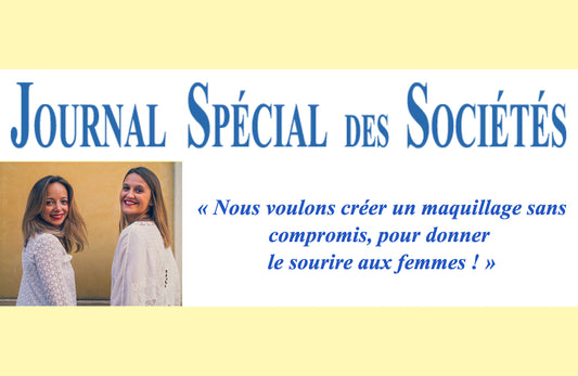 Première interview d'Agathe & Charline dans le Journal Spécial des Sociétés