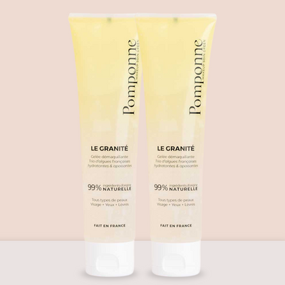Duo Granité démaquillant • Visage Yeux Lèvres