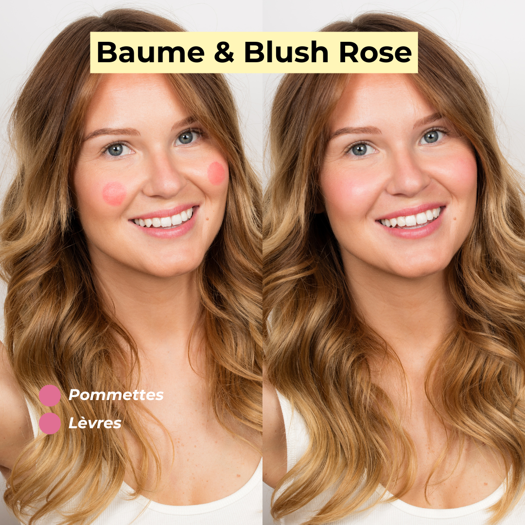 Pomponne Fantastick baume&blush rose av ap victoire avec bandeau jaune