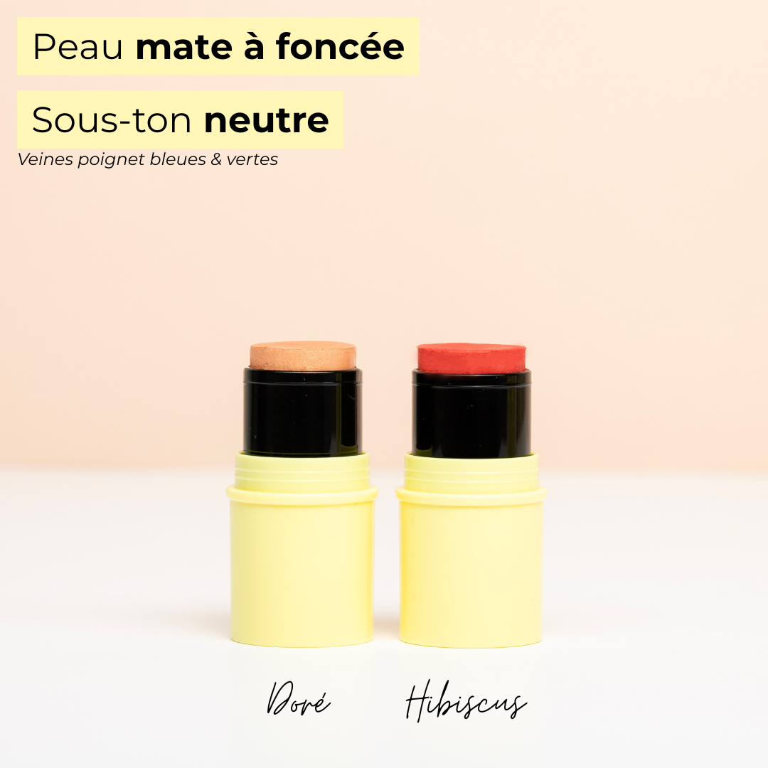 Pomponne Fantastick duo conseils peau mate sous ton neutre