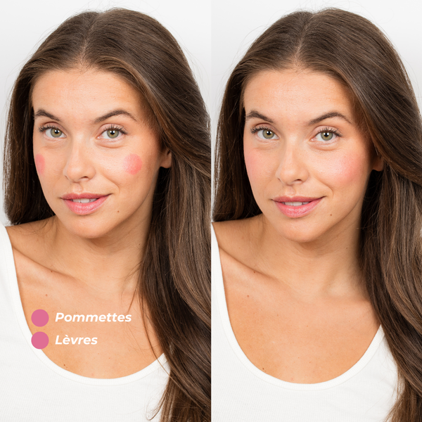 Pomponne fantastick baume et blush rose av ap justine