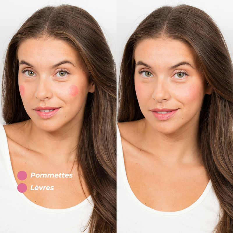 Pomponne fantastick baume et blush rose av ap justine
