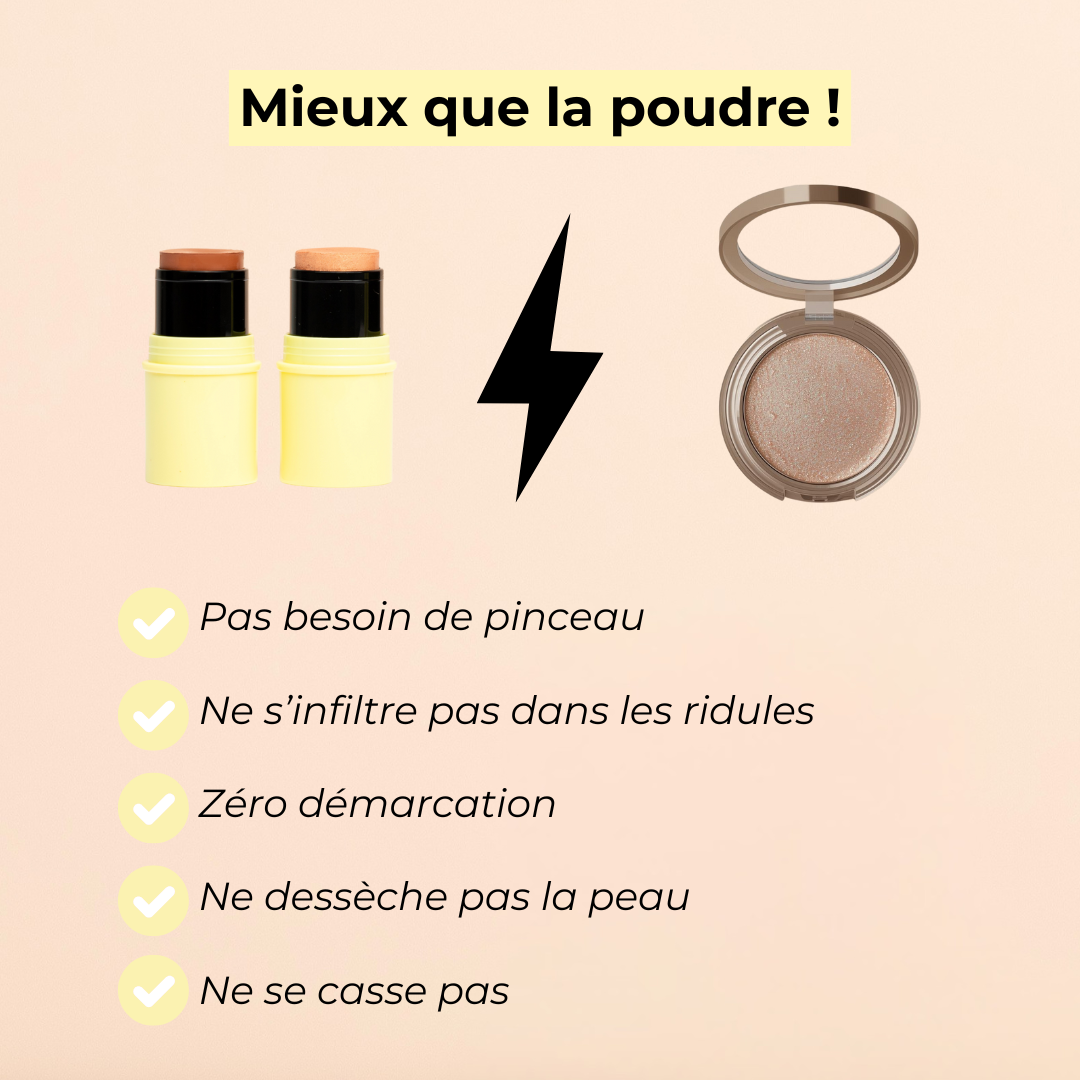 Pomponne fantastick duo Highlighter bronzer mieux que poudre