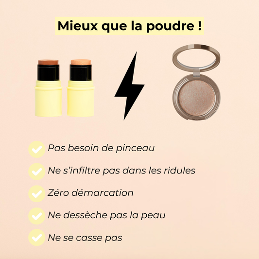 Pomponne fantastick duo Highlighter bronzer mieux que poudre