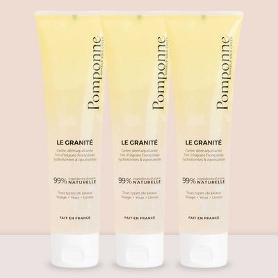 Trio Granité démaquillant • Visage Yeux Lèvres