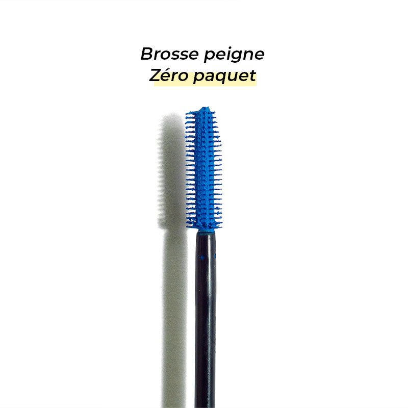 Brosse peigne zéro paquet Mascara naturel booster de cils Pomponne teinte bleu électrique
