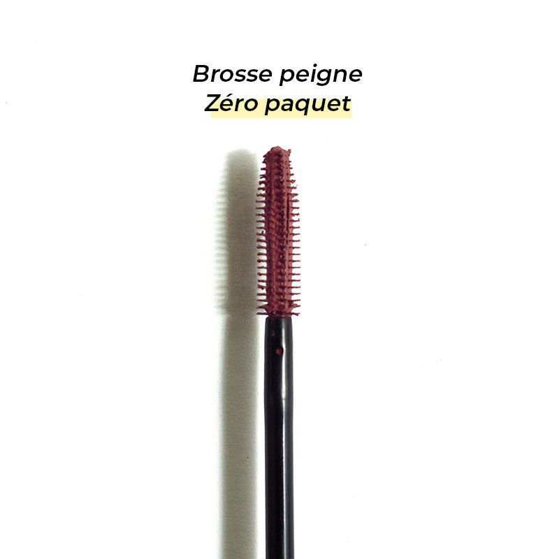 Brosse peigne zéro paquet Mascara naturel booster de cils Pomponne teinte prune