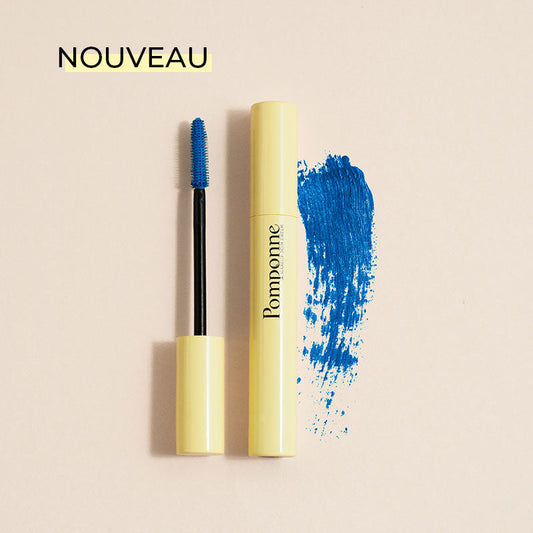 NOUVEAU Mascara naturel booster de cils Pomponne teinte bleu électrique