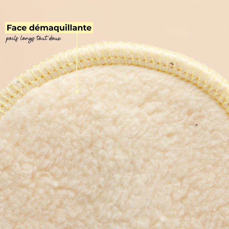 Double-Pad • Coton réutilisable 2-en-1 démaquillant & exfoliant
