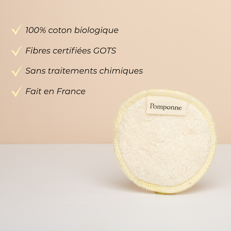 Double-Pad • Coton réutilisable 2-en-1 démaquillant & exfoliant