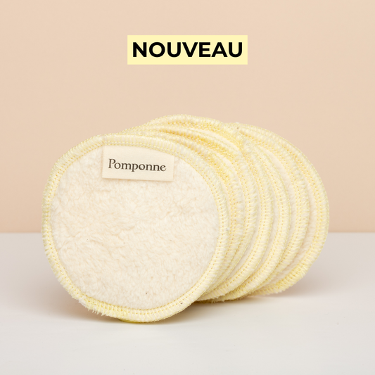 Double-Pad • Coton réutilisable 2-en-1 démaquillant & exfoliant • Pack de 7