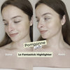 Pomponne Tuto Highlighter Doré avant après