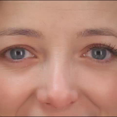 Avant après du mascara naturel et clean Pomponne